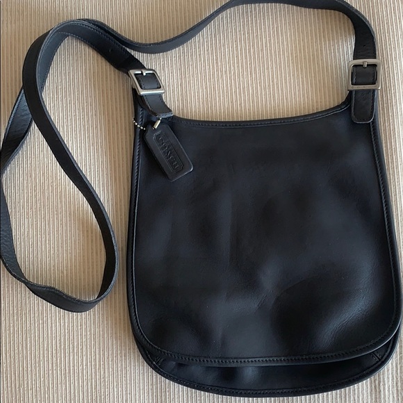 Grey Coach Flap Over Bag